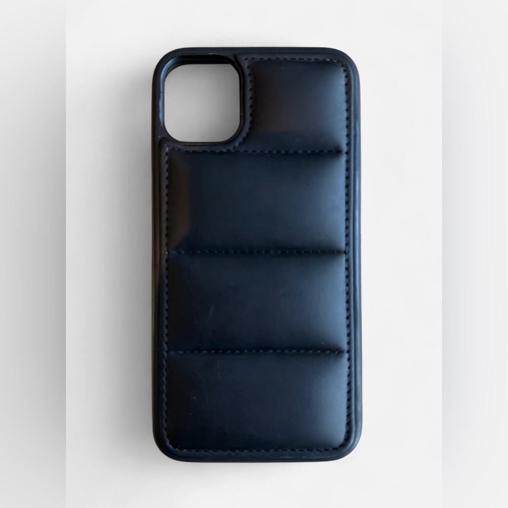 Black Puffer-Style iPhone 11 Case